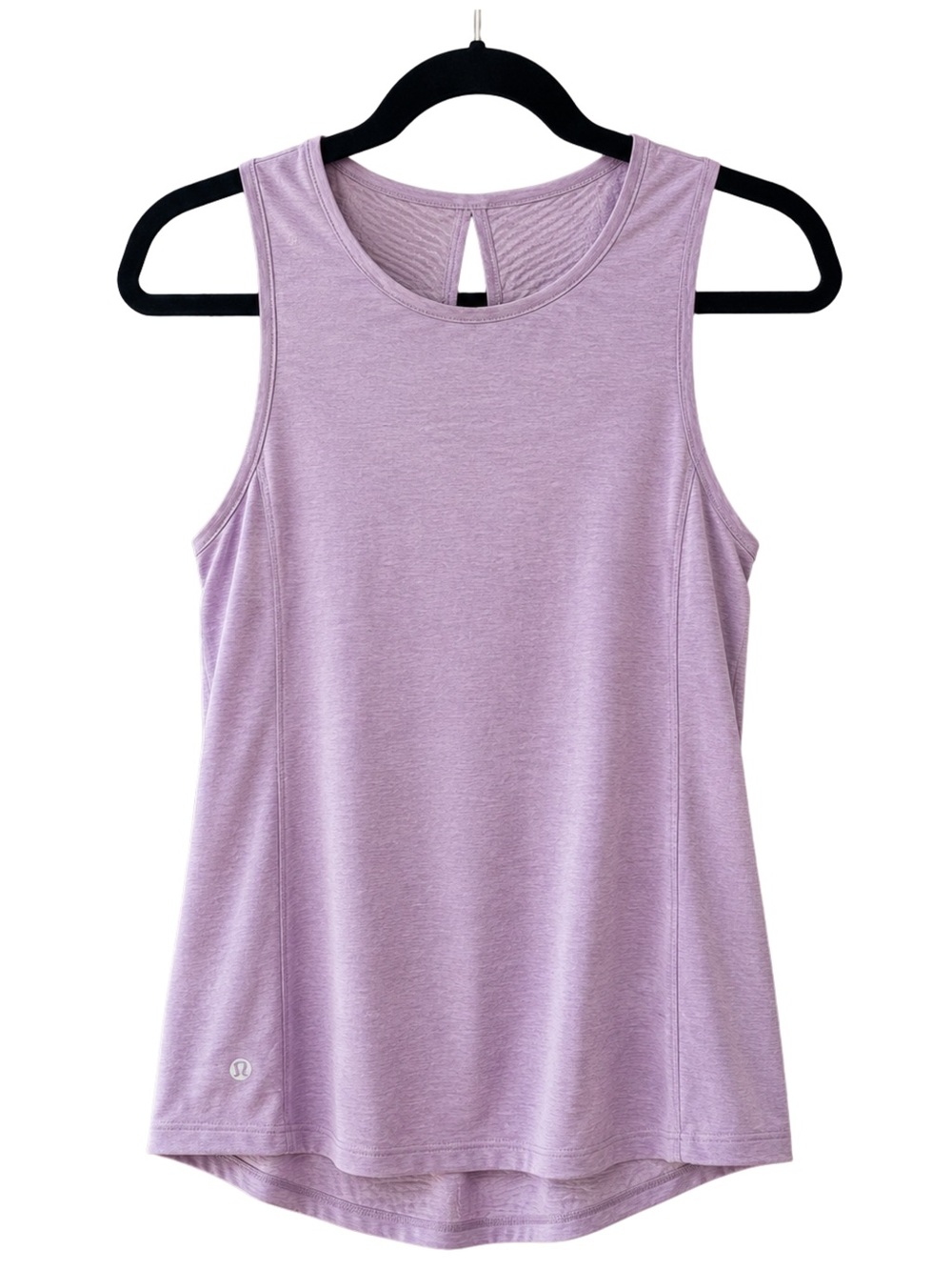 Lululemon Heathered Lavender Open Back Tank Top Size 6 (Estimated)